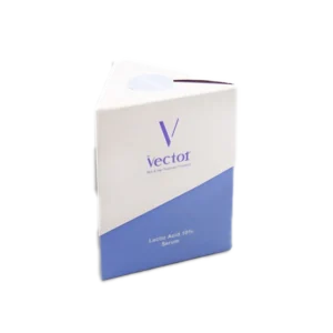 سرم لایه بردار لاکتیک اسید 10% وکتور عبارت از لایه برداری ملایم و بازسازی کننده پوست ونرم کننده و روشن کننده پوست بهبود ناهمواری ها و لک های پوست